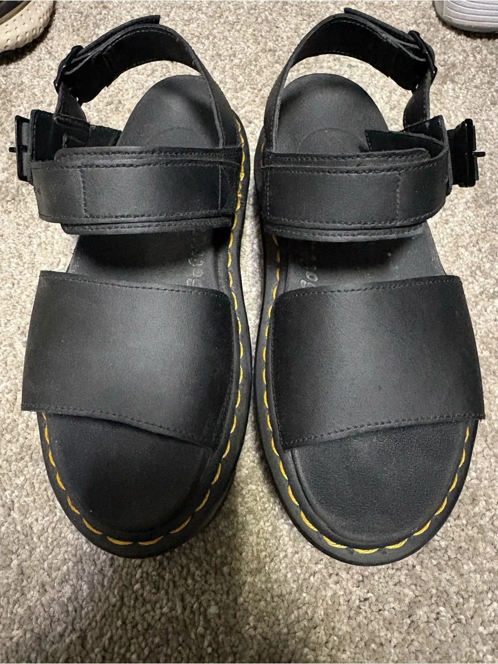 Womens Dr. Martens Voss Platform Sandal - Black